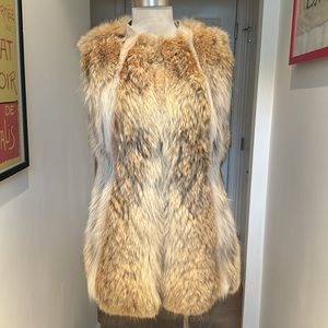 Vintage real FOX Fur vest !! Size S 😘